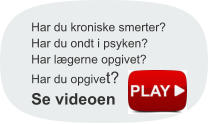 Har du kroniske smerter? Har du ondt i psyken? Har lægerne opgivet? Har du opgivet? Se videoen